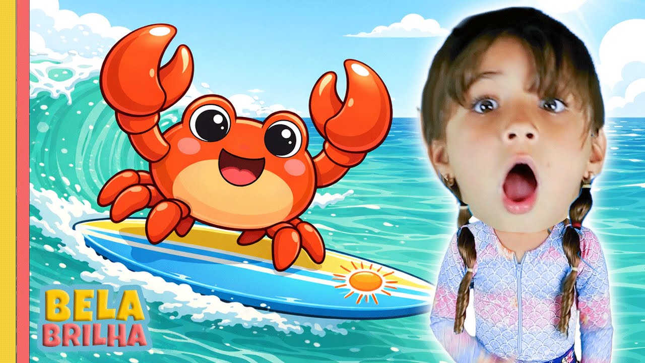 Caranguejo peixe &eacute; 🦀 | M&uacute;sica infantil Roda Roda Roda por Bela Brilha