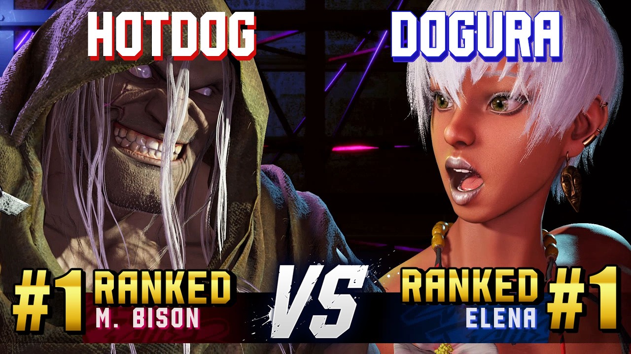 SF6 ▰ HOTDOG29 (#1 Ranked M.Bison) vs DOGURA (#1 Ranked Elena) ▰ High Level Gameplay