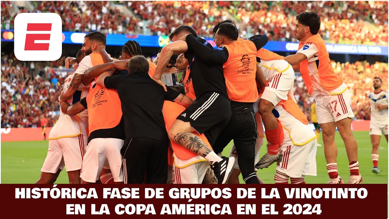LA VINOTINTO es PRIMERA DE GRUPO. Goleó a JAMAICA y enfrenta a Canadá en cuartos | Copa América