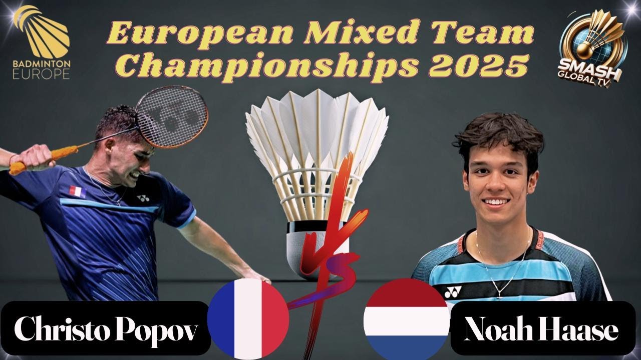 Christo Popov vs. Noah Haase at European Mixed T.Championships 2025! Thrilling Men's Singles Match!