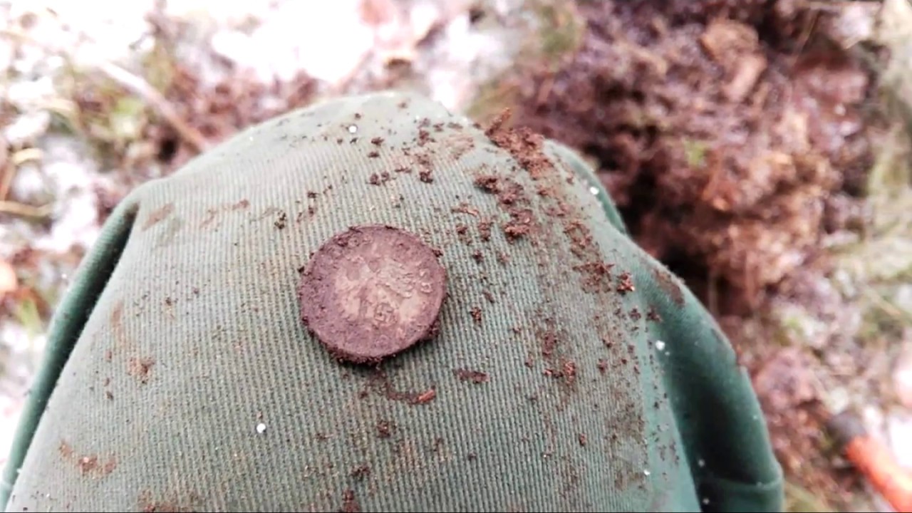 Sondeln, Metalldetecting, Wald, Schnee, M&uuml;nzenhort :)