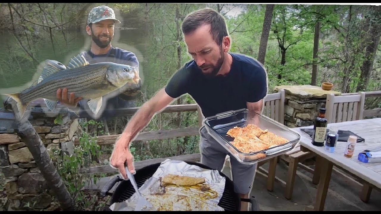 Big Striper on Topwater! (Catch,Clean,Cook) Smith Lake | Lucas Black
