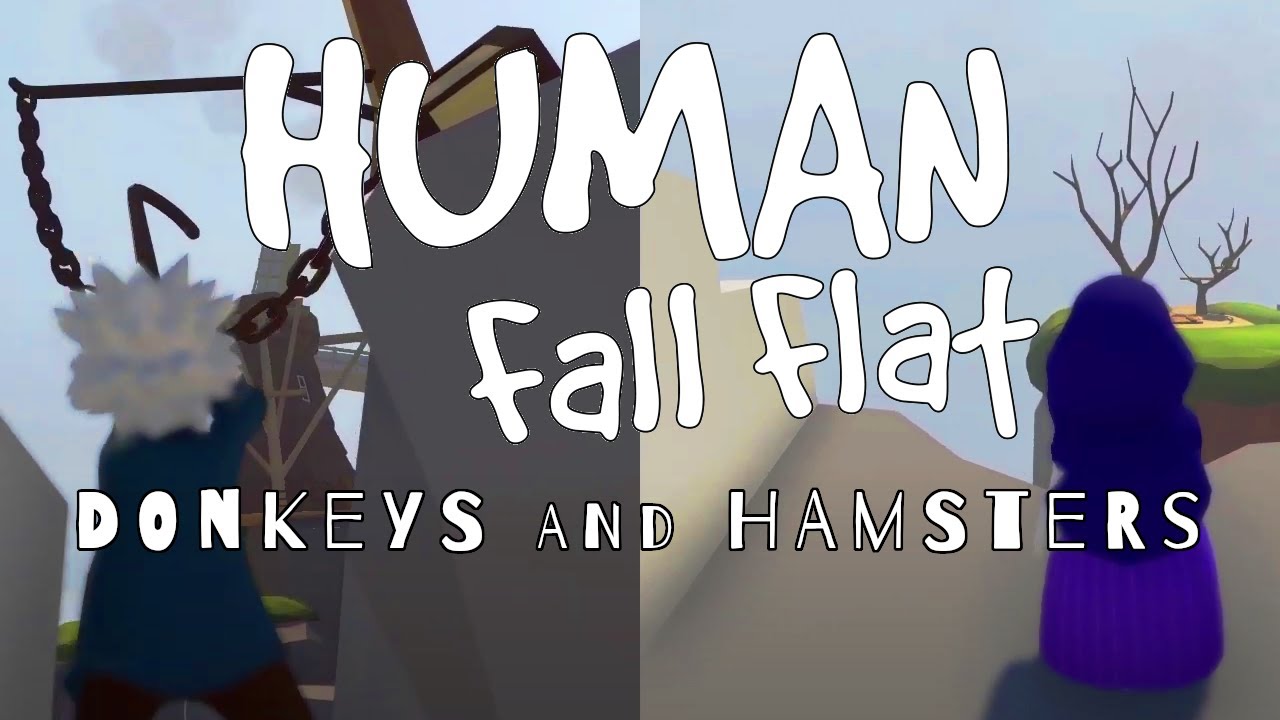 Human Fall Flat Gameplay #1 : DONKEYS AND HAMSTERS | 2 Player Co-op