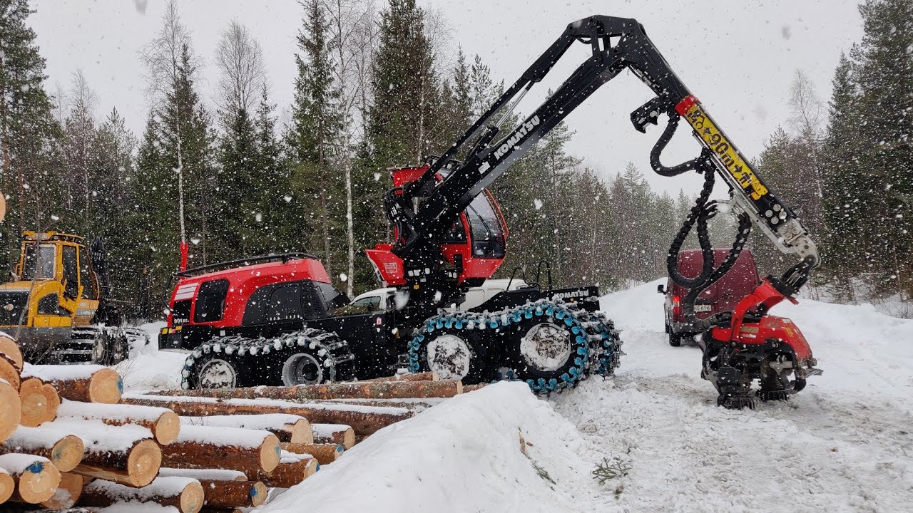 Hyvää sekametsän harvennusta II Komatsu 901 c93
