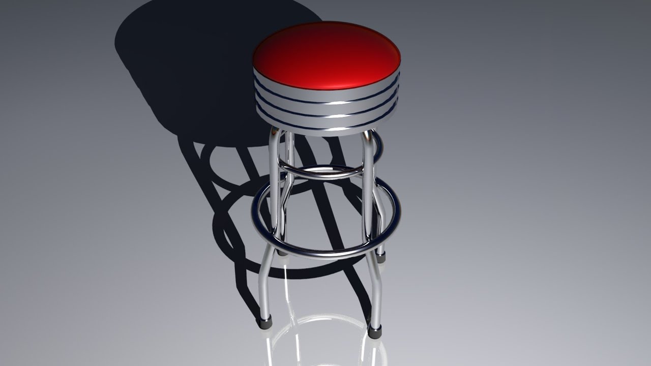 Maya tutorial: How to model a 1950's Barstool