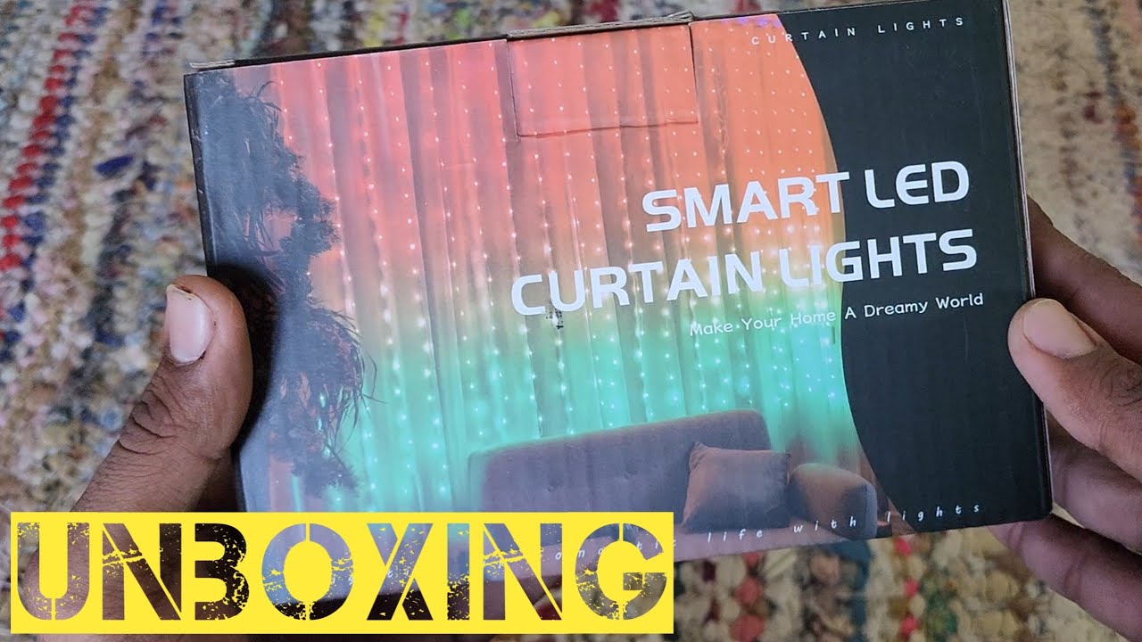 Smart Curtain Lights Bluetooth Connectivity LED Ambiance, Perfect for Living Rooms and Festive Decor