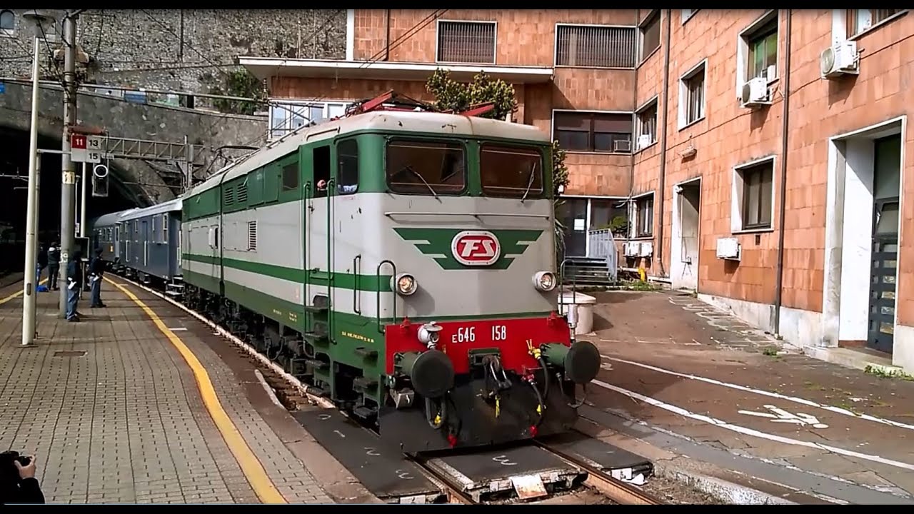 E646 158 in arrivo a Genova P P [TRENO STORICO 29087]