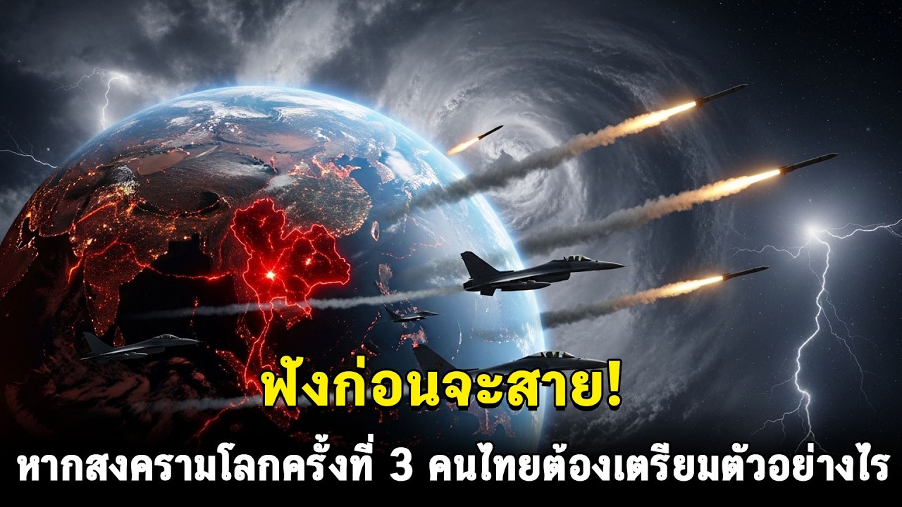 🔴ฟังก่อนจะสาย! หากสงครามโลกครั้งที่ 3 ปะทุ คนไทยต้องเตรียมตัวอย่างไร