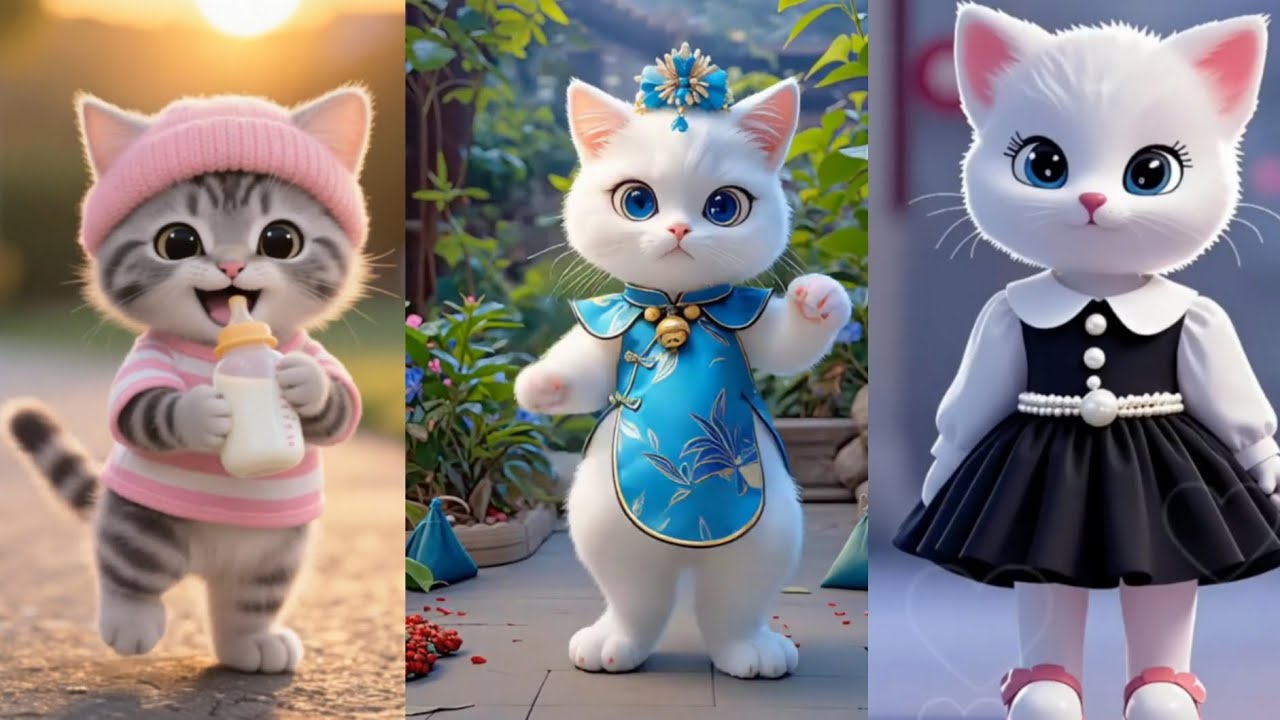 Cute cat videos 😍 cat dancing videos funny dance 🐾❤️cute kitten #12