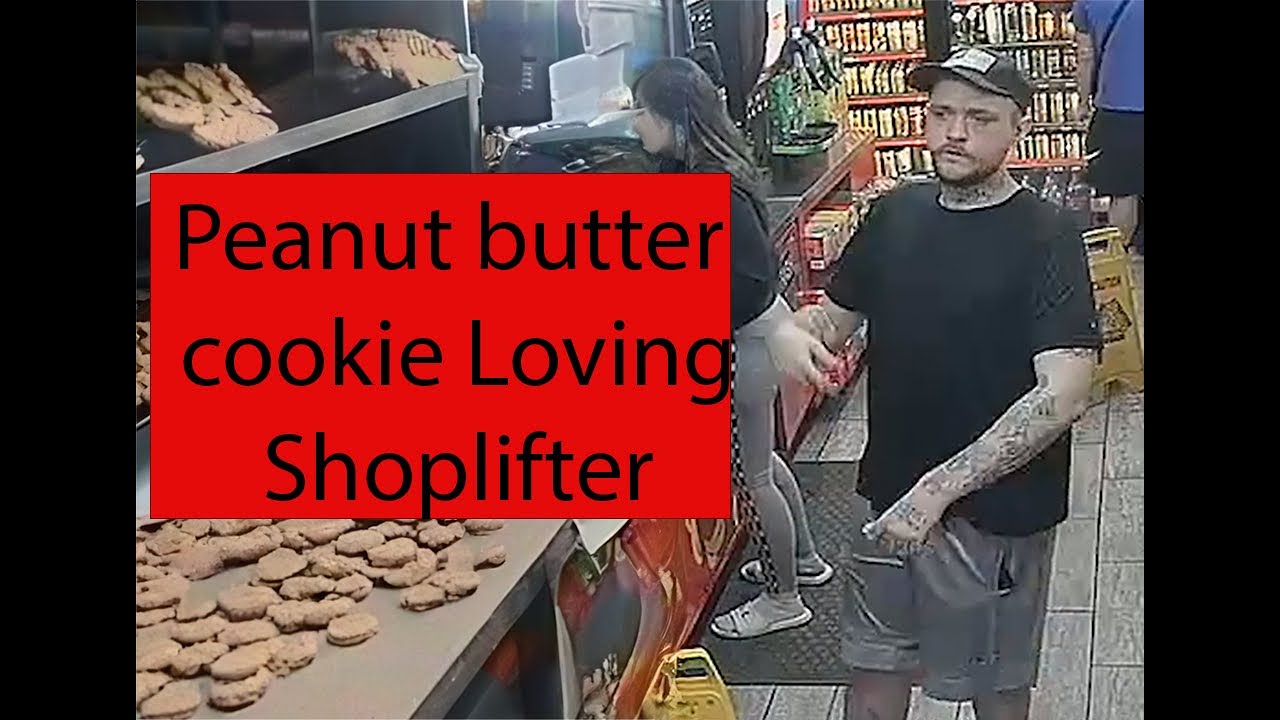 Caught in the Act: Shoplifter Stealing Peanuts from Favtrip