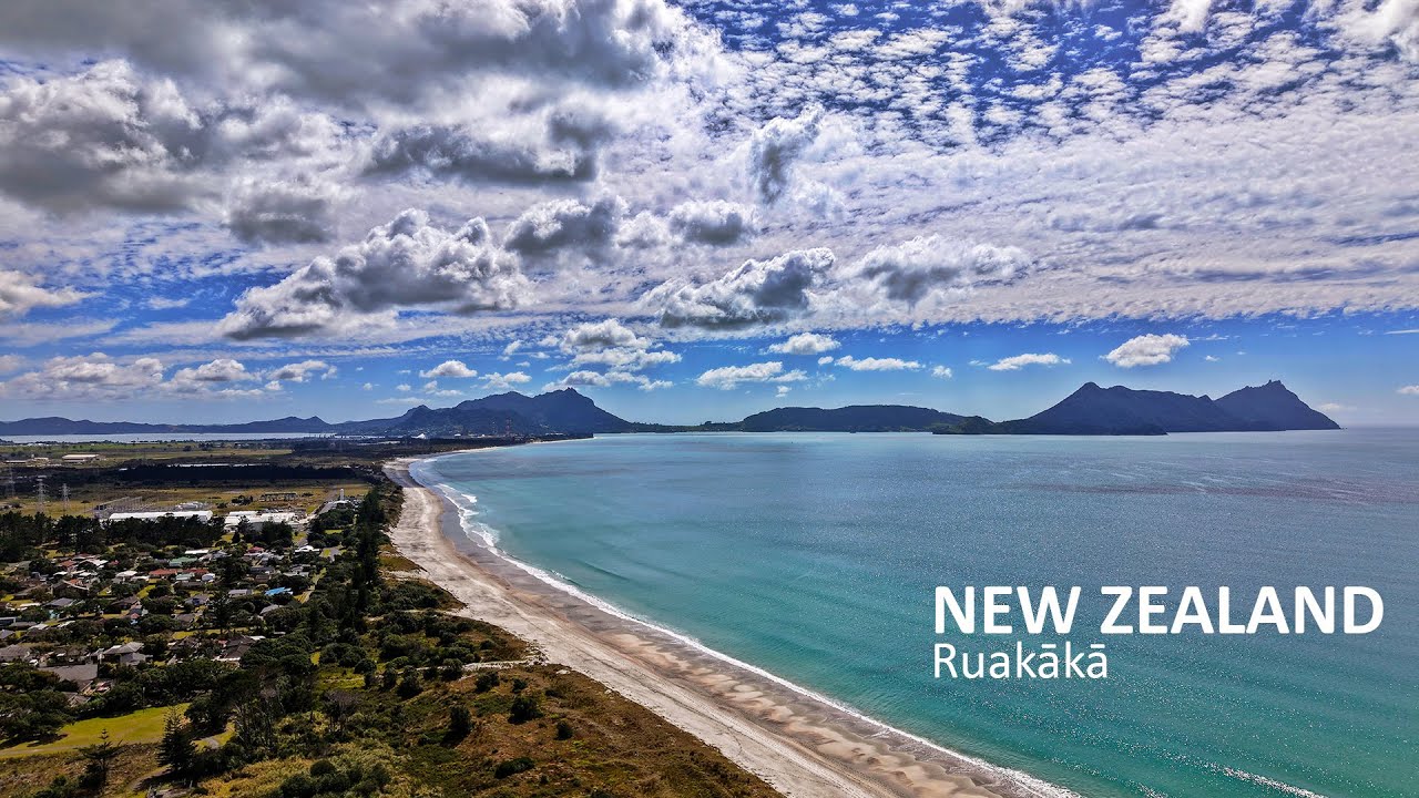 Ruakaka Beach from Above - Drone Views of New Zealand's Hidden Gem