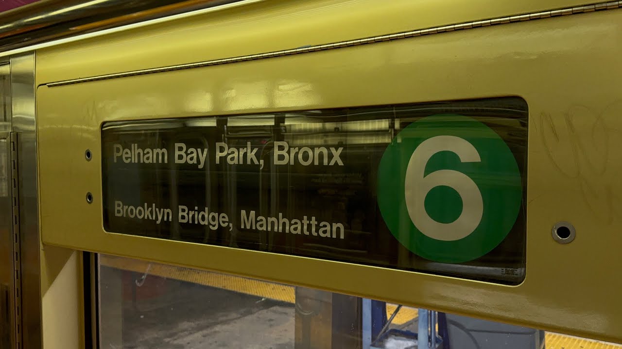 IRT Lexington Av Local: R62A (6) Train [Pelham Bay Park to Brooklyn Bridge-City Hall #2]