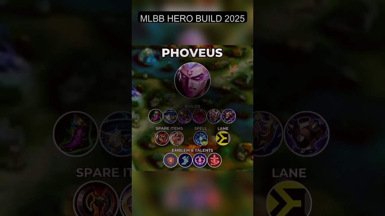 MLBB PHOVEUS BEST BUILD 2025