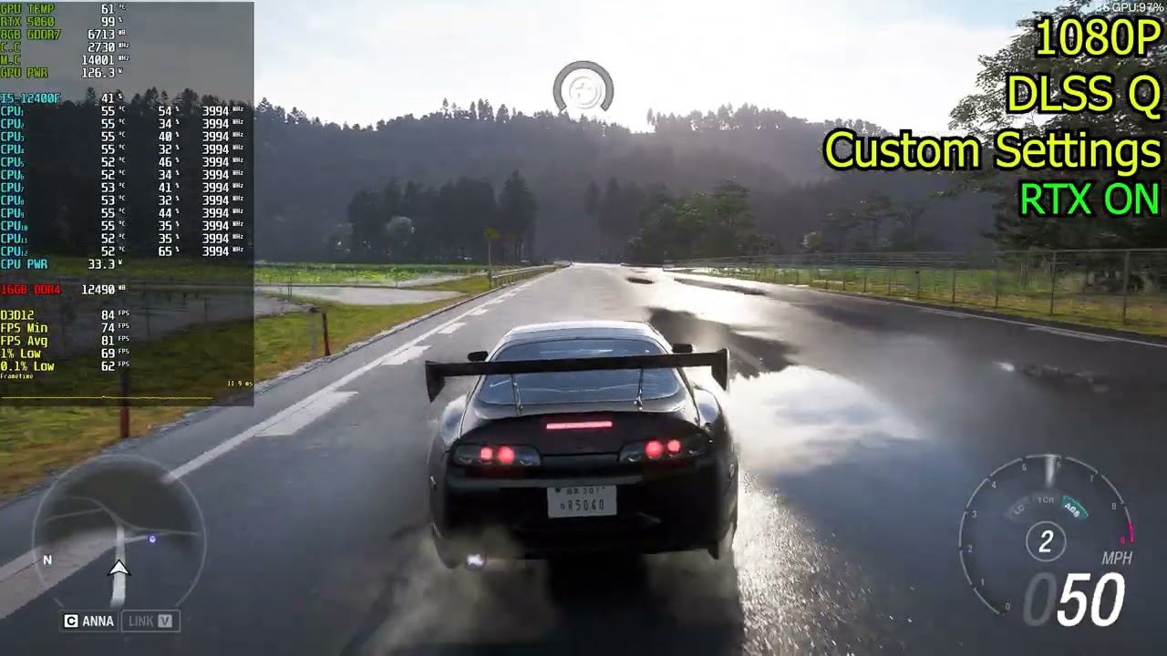Forza Horizon 6 : RTX 5060 8GB ( 1080p RTX ON )