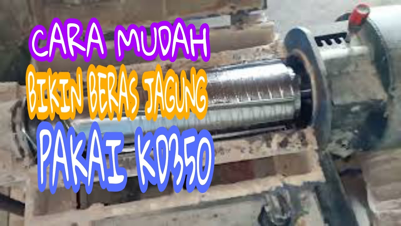 cara cetak menir jagung menggunakan kd350