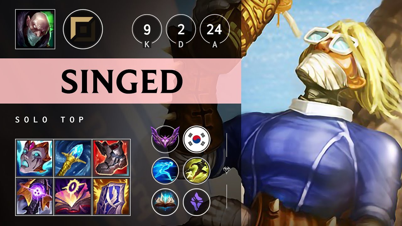 Singed Top vs Gnar - KR Master Patch 25.10