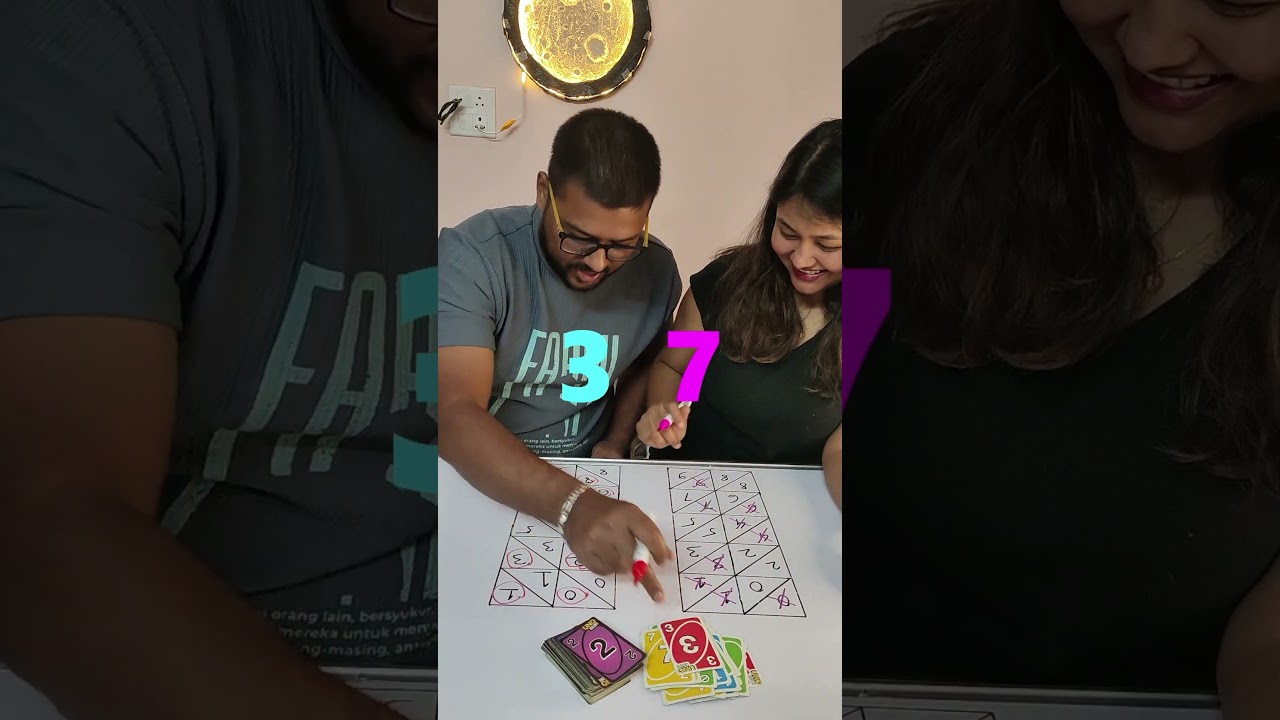Epic Double number Uno game🏆 Uno Challenge #shorts