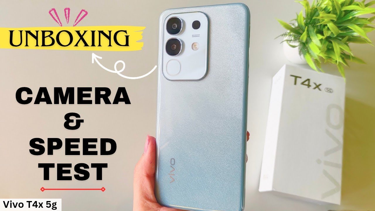 Vivo T4x 5g🔥 Unboxing, Setup, Camera, and Speed Test