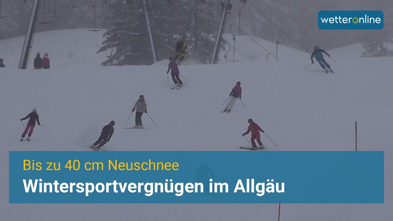 Wintersportvergn&uuml;gen im Allg&auml;u ⛷ Bis 40 cm Neuschnee