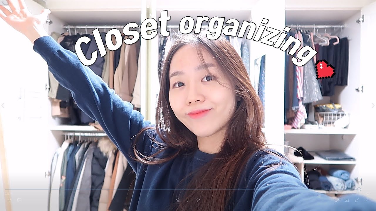 closet organizing#겨울편 드디어 옷장공개(최애아우터, 최애브랜드 공개)소소한 옷장 정리꿀팁까지