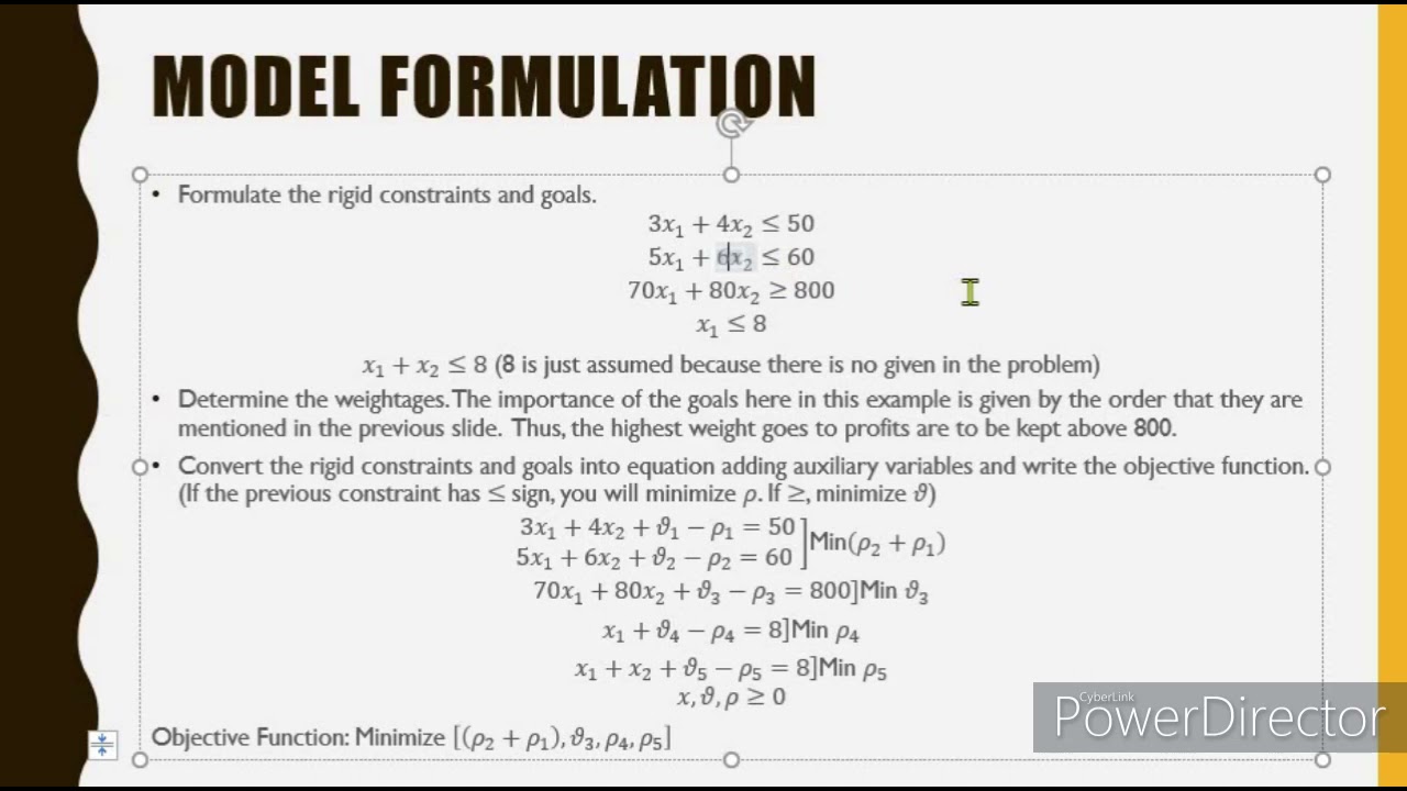 Goal Programming
