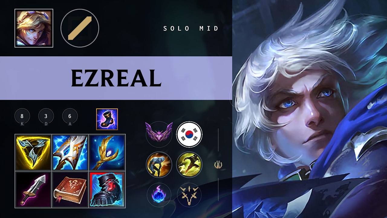 Ezreal Mid vs Diana - KR Master Patch 26.09