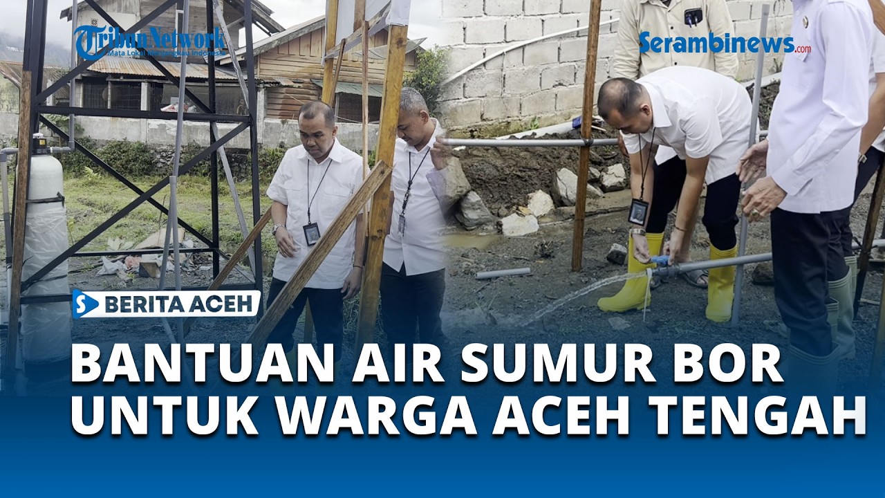 Imigrasi Takengon Serahkan Bantuan Sumur Bor di 2 Kampung Aceh Tengah