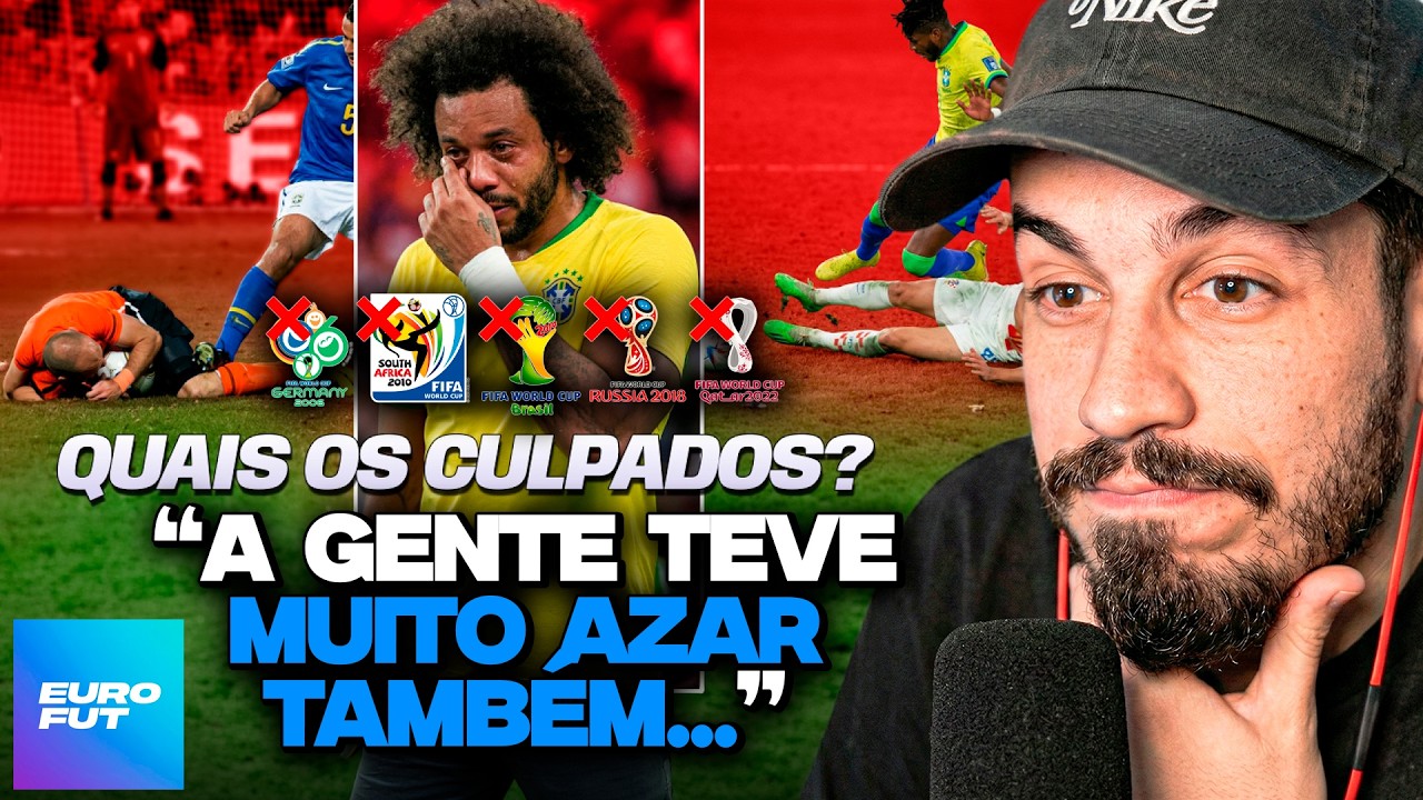 EXPLICANDO TODAS AS ELIMINA&Ccedil;&Otilde;ES DO BRASIL EM COPAS DESDE O PENTA! | REACT EURO FUT