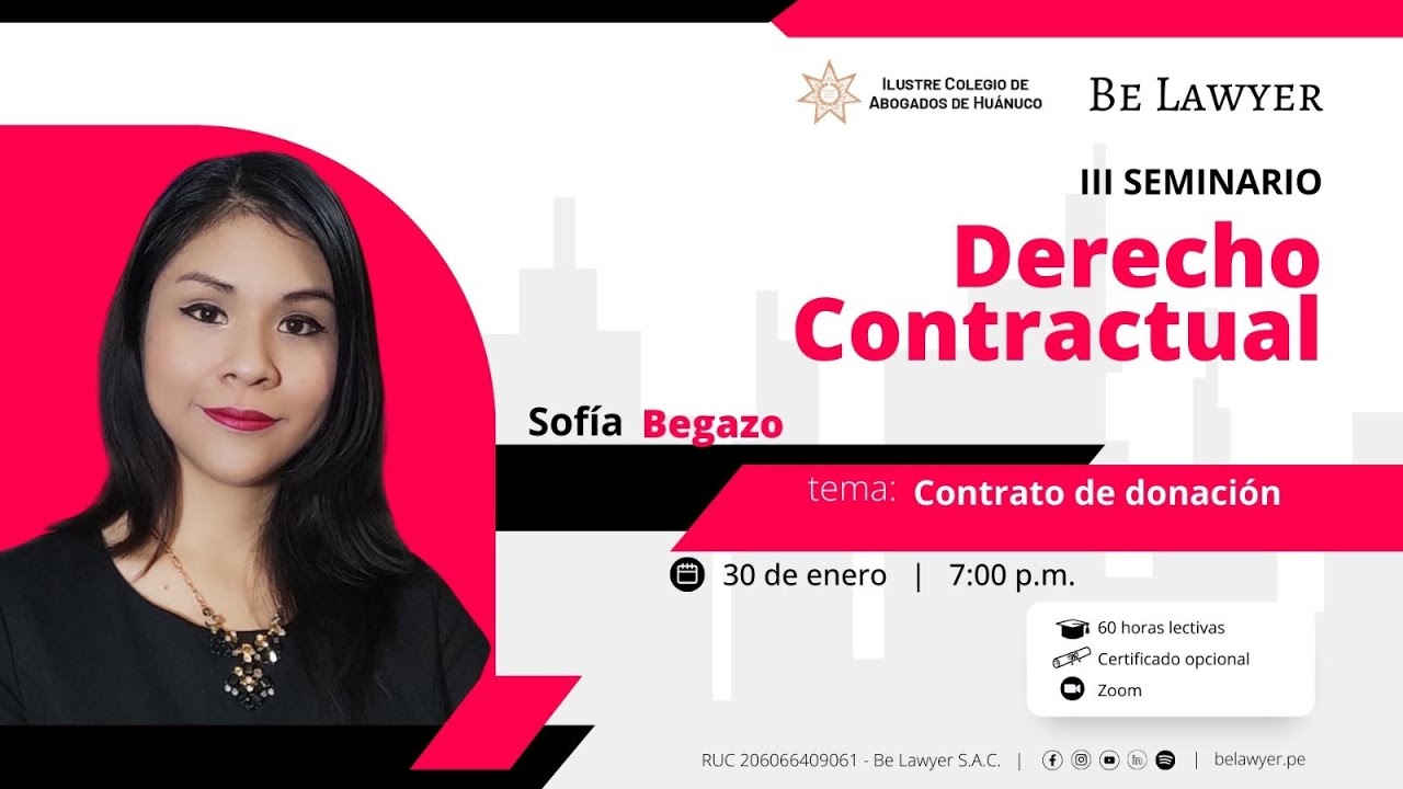 Seminario Especializado en Derecho Contractual | Be Lawyer