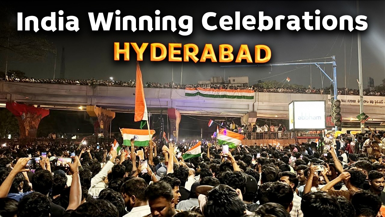 India won the T20 World Cup 2026 | Celebrations at Tank Bund Hyderabad | Indian Team