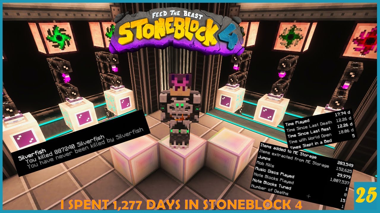 Stoneblock 4 -Minecraft Modpack- I spent 1277 days in Stoneblock4.  The Final Infinity! -25-