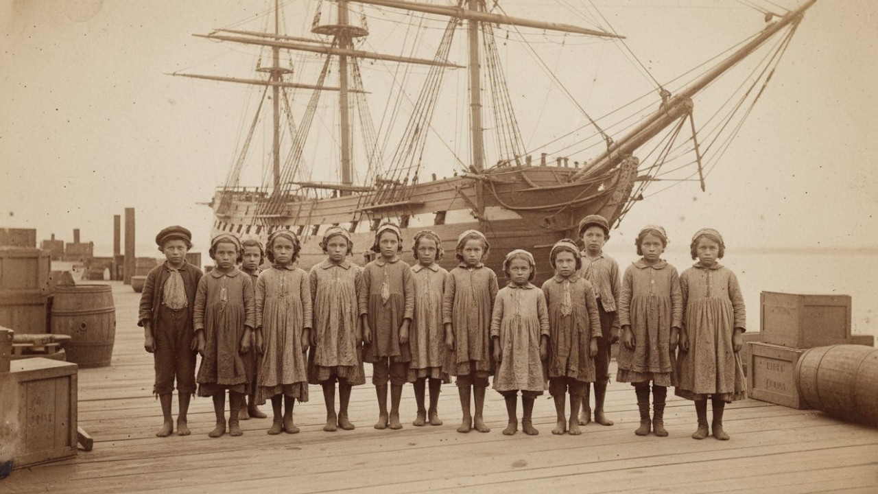 The Children Who Arrived on Ships With No Passenger Lists — No Country Would Claim Them (1847–1860)