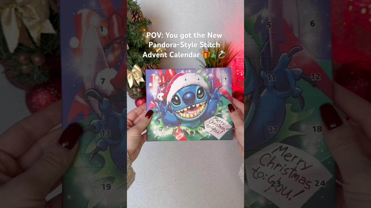 The New Stitch Pandora Advent Calendar😍🩵💍#stitch #christmas #adventcalendar #gift #fyp #shorts