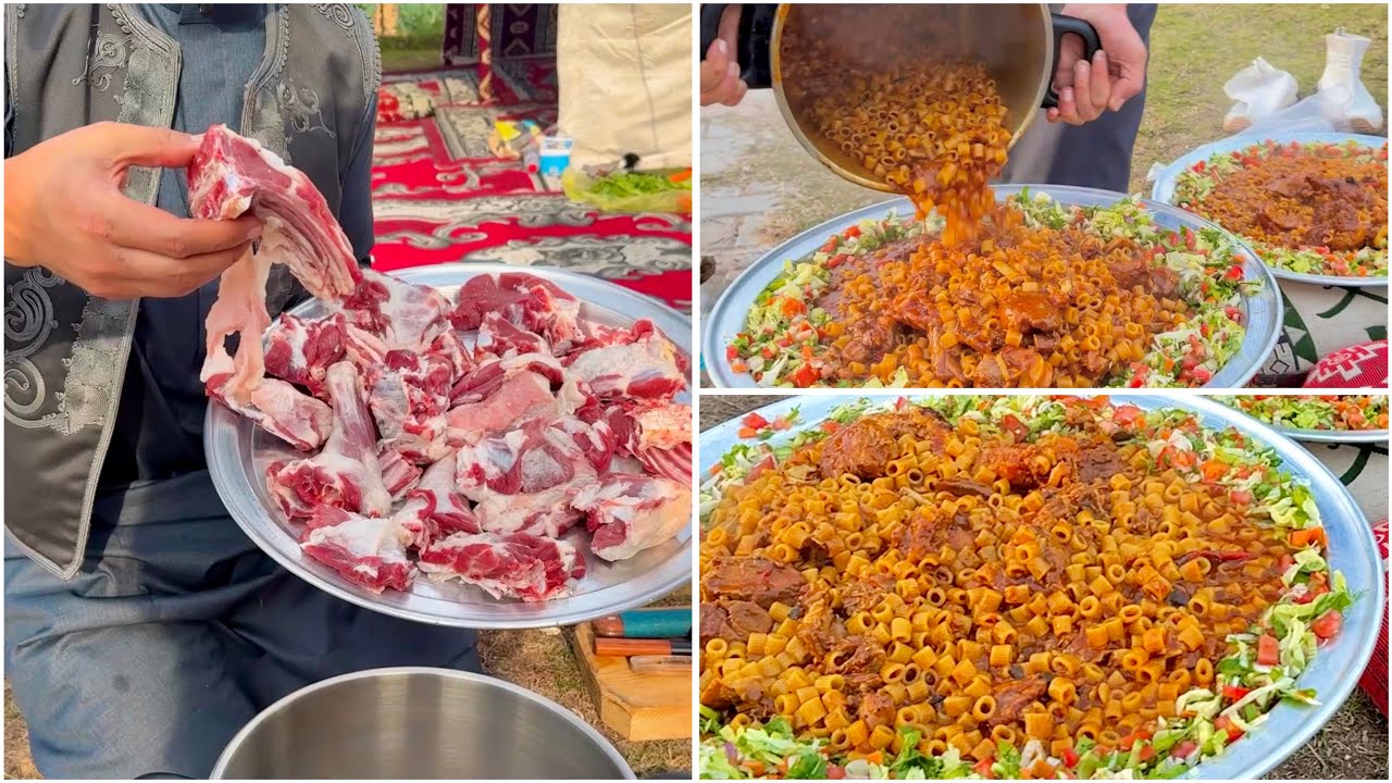 مبكبكه ليبية  على اصولها مع الدبوس الكبير والباشمذيع وأجواء زردة خرافية