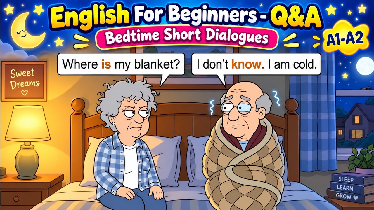 🎓 Learn English Fast | Short Family Dialogues &ndash; Bedtime