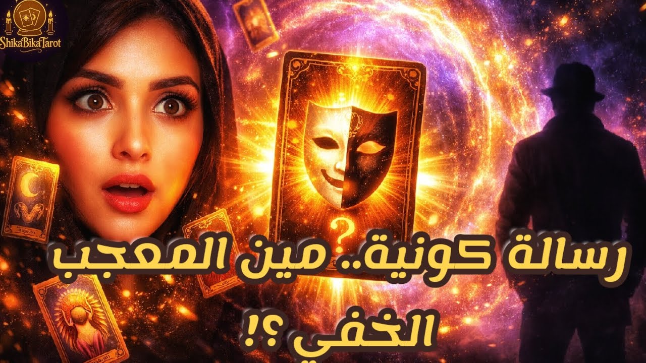 رسالة كونية تكشف لك معجب خفي 😳⁉️ ايه رسالته لك 💌💓  قناعه يسقط و الحقيقة عليها علامات 🔮⏳
