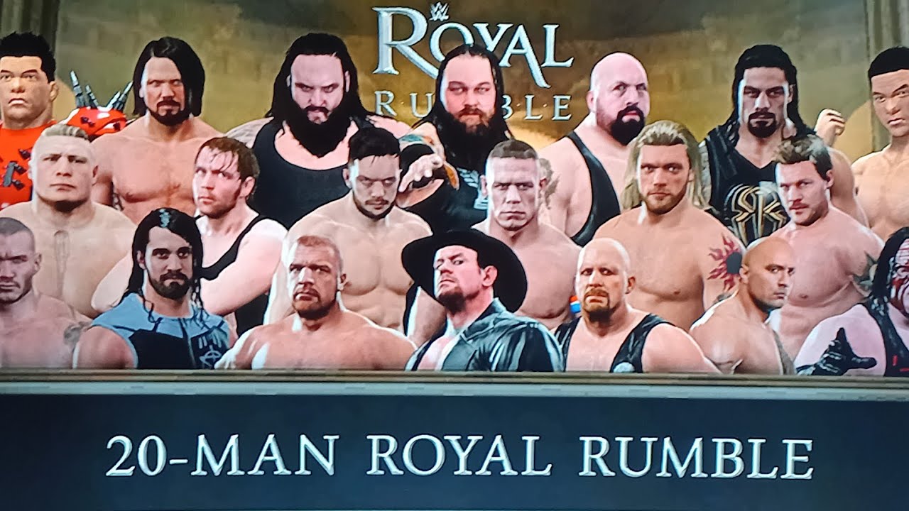WWE 2K17 Royal Rumble Match | 20-Man Royal Rumble Full Match 🔥