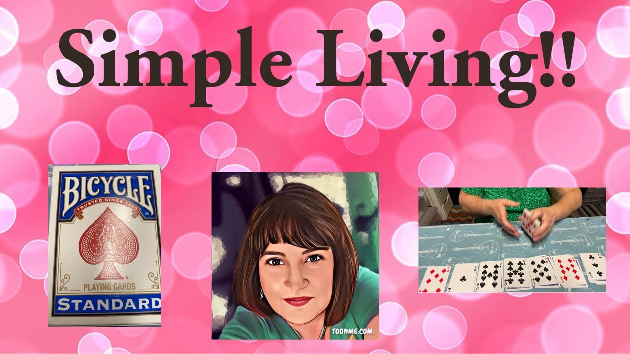 Simple living! Solitaire real deck of cards 
