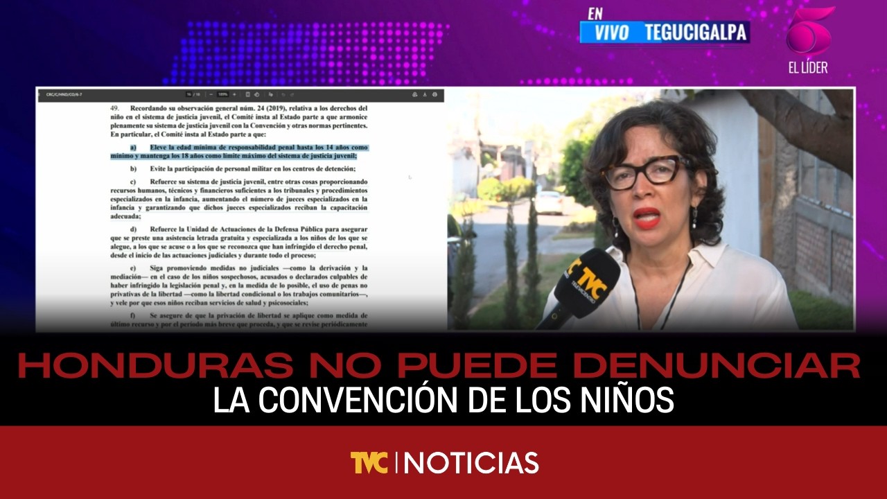 Abogada Ponce: Denunciar la Convención de los Derechos del Niño sería inviable para Honduras