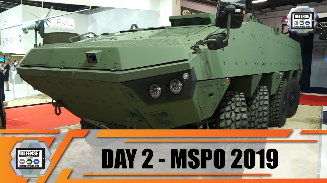 MSPO 2019 International Defense Industry Exhibition in Kielce Poland Day 2 Video show daily news