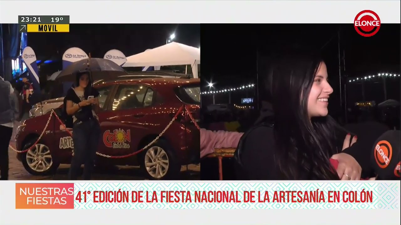 Fiesta de la Artesanía en Colón - Espectadores en la previa del show de Abel Pintos