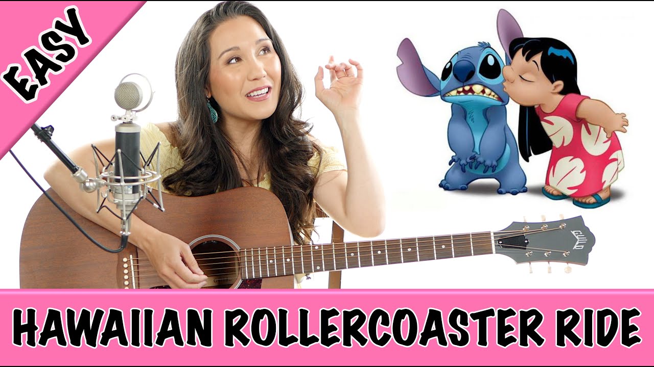 Hawaiian Rollercoaster Ride - EASY Guitar Tutorial with Chords and Strumming Patterns