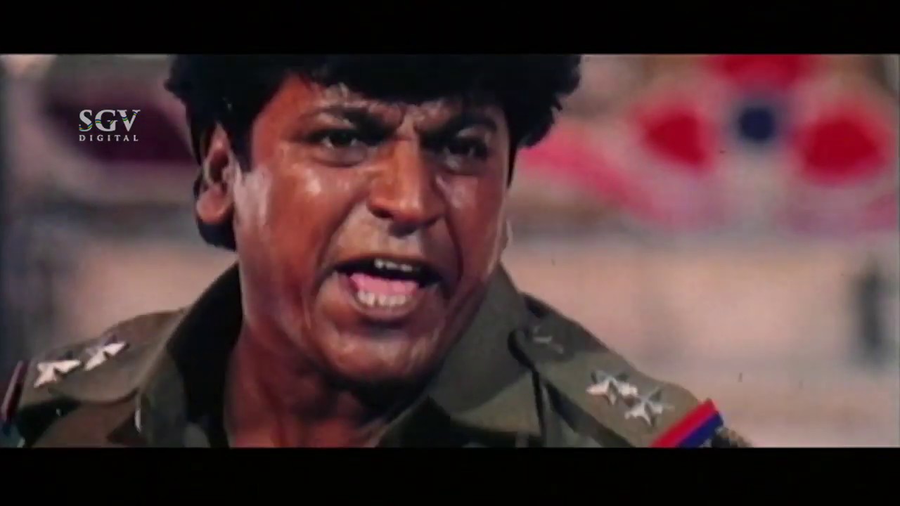 Shivarajkumar Attacks on Police | Kote Prabhakar | Vishwa Kannada Movie Best Action Scene