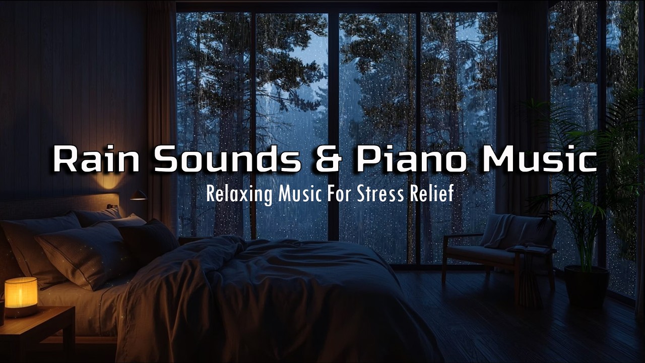 Deep Sleep Music 🎹 Gentle Piano with Rain Sounds for Relaxation and Calm Mind Tonight