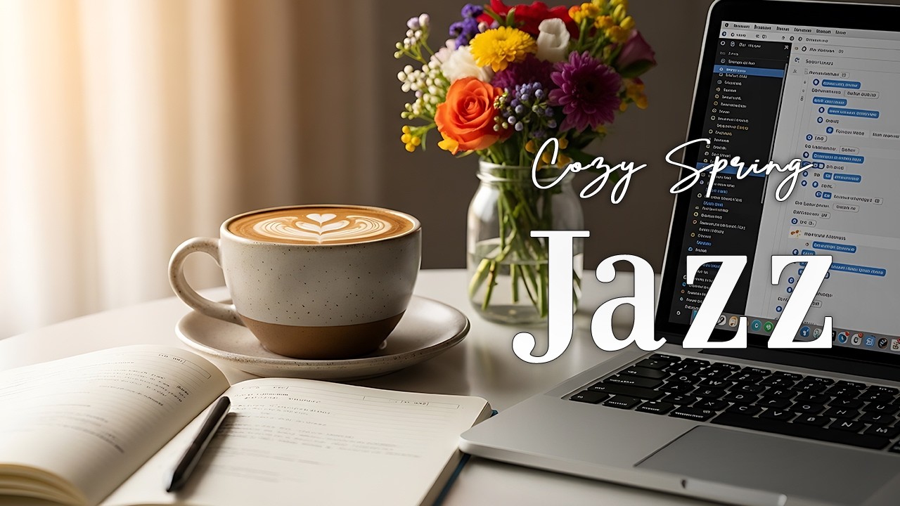 Cozy Spring Jazz ☕ Bossa Nova for Work, Study & Productive Focus Music