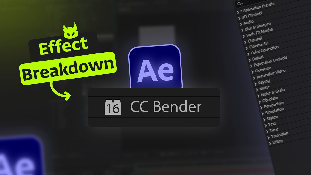 شرح أفكت CC Bender – سلسلة Effect Breakdown
