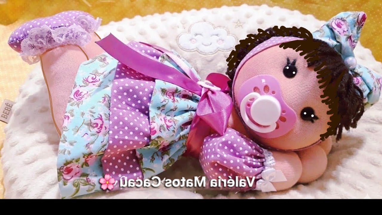 COM MEIAS - FAÇA UMA LINDA BEBE BONECA