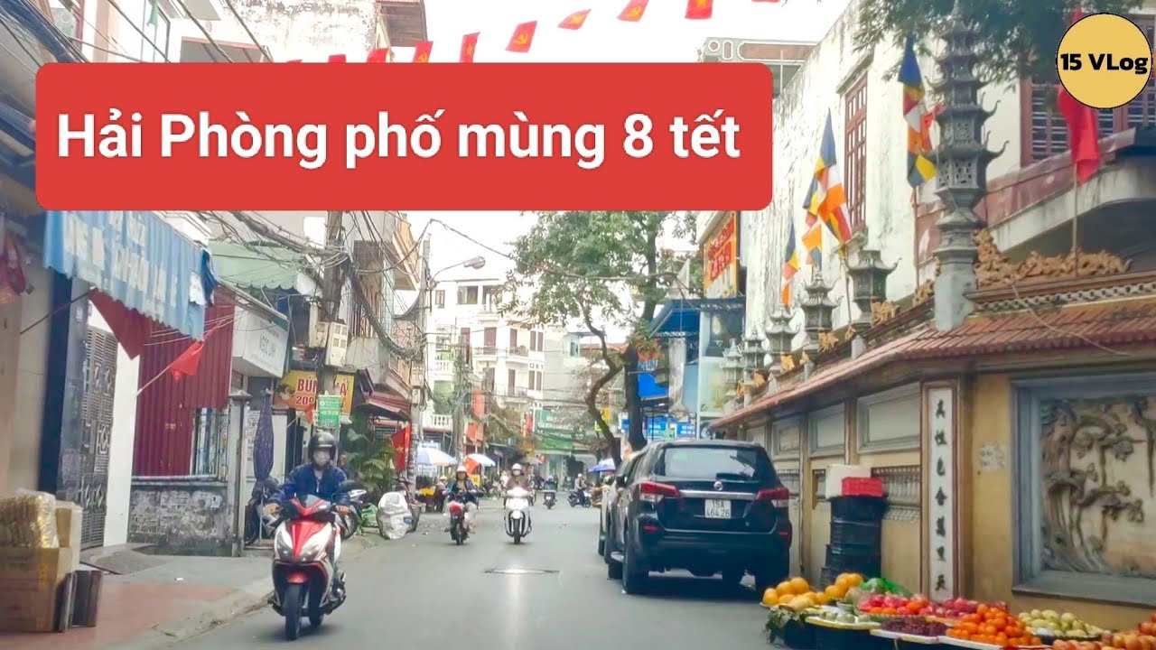 Hải Phòng phố nhộn nhịp mùng 8 tết trên đường miếu 2 xã 