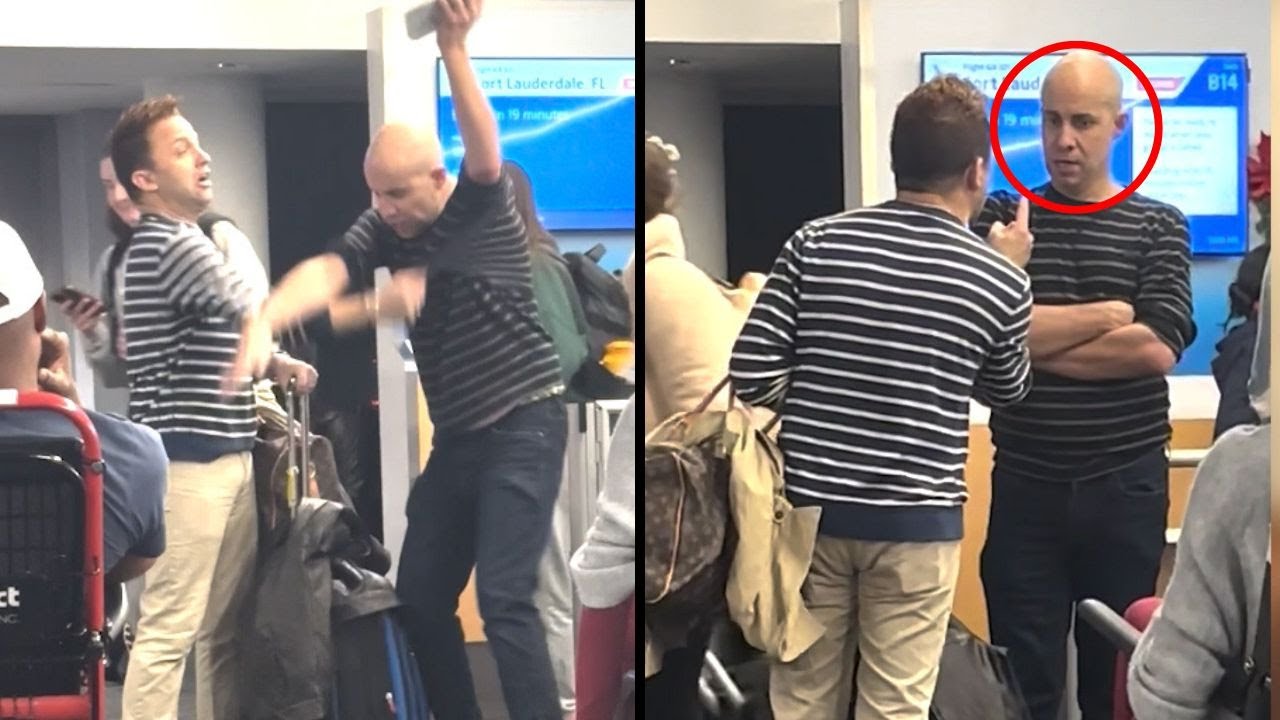 Gay Couple Has EXPLOSIVE Fight at the Airport
