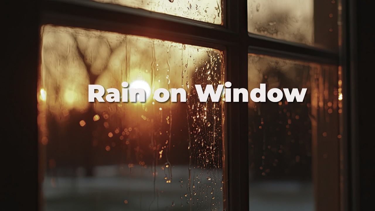 Rain on Window 🌧️ 8 Hours of Deep Sleep Sounds | Black Screen